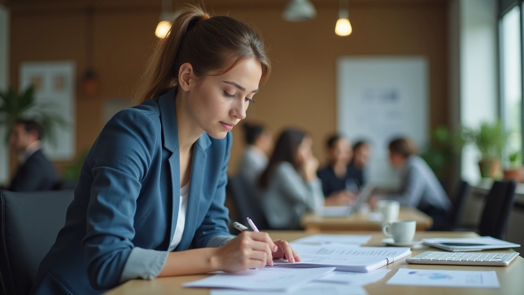 Mladá žena v pracovním prostředí symbolizující imigraci a doplnění pracovní síly